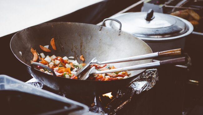 chinese wok cooking
