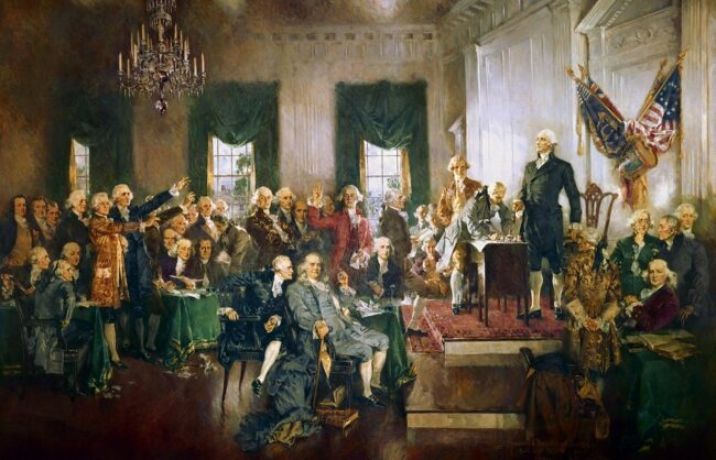 painting of the constitutional convention